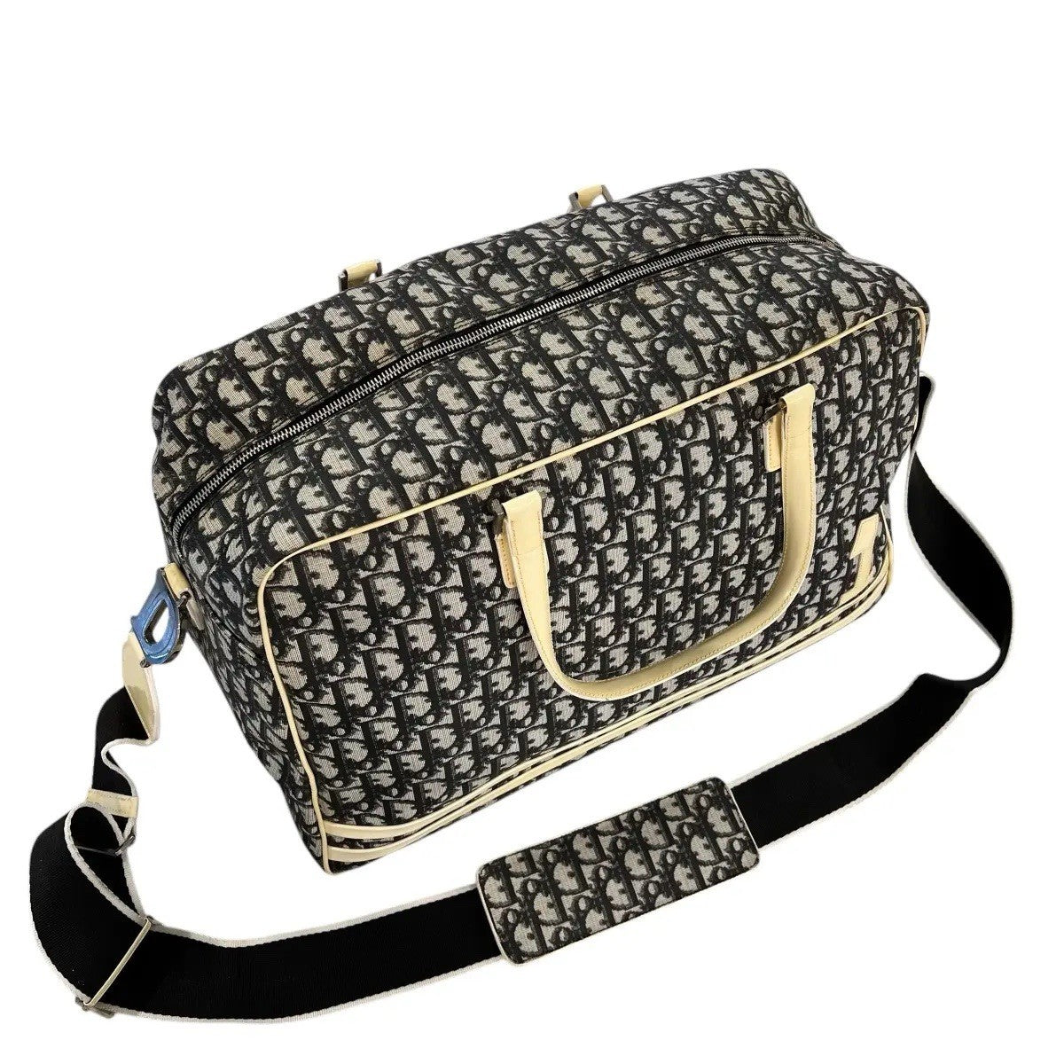 Dior Diorissimo NO 1 Trotter Monogram Duffle Bag Navy Vintage Rare Y2K