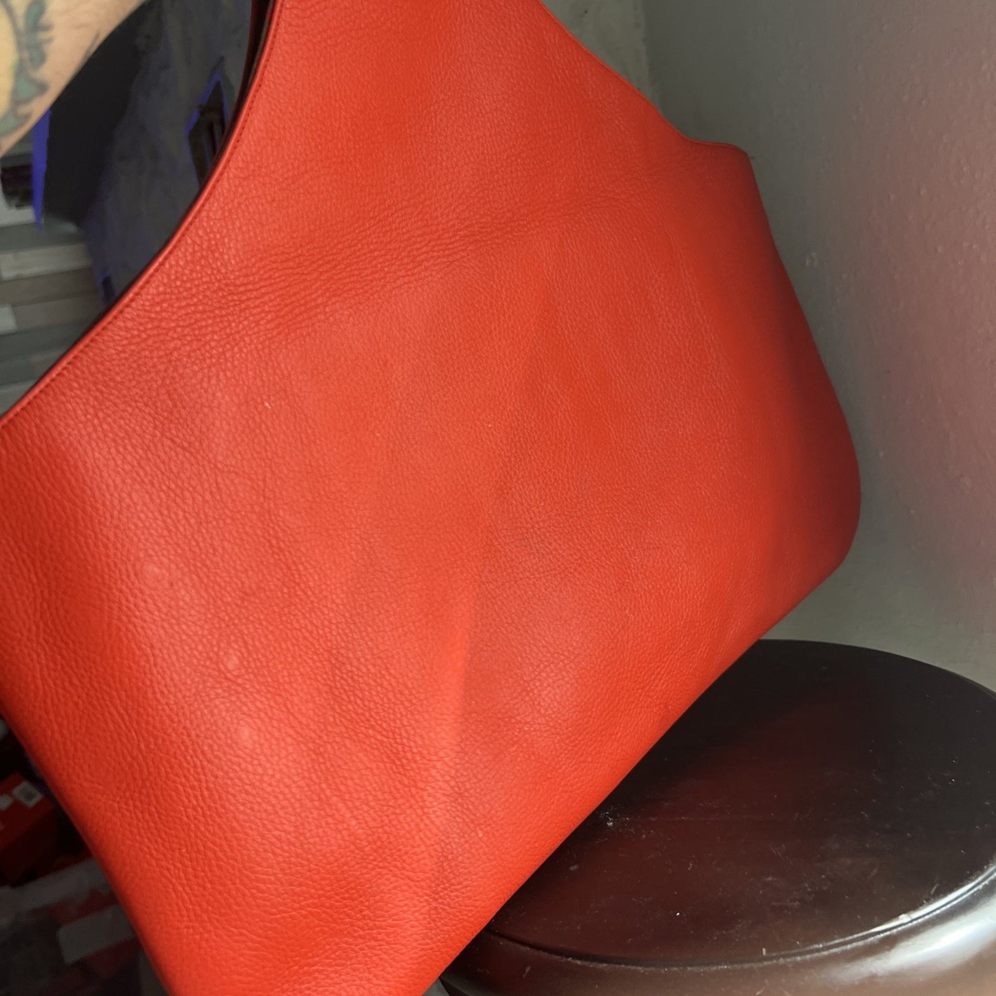 Vintage COACH Bonnie Cashin Leather Sling Cashin Carry Muffet Kisslock Bag Red