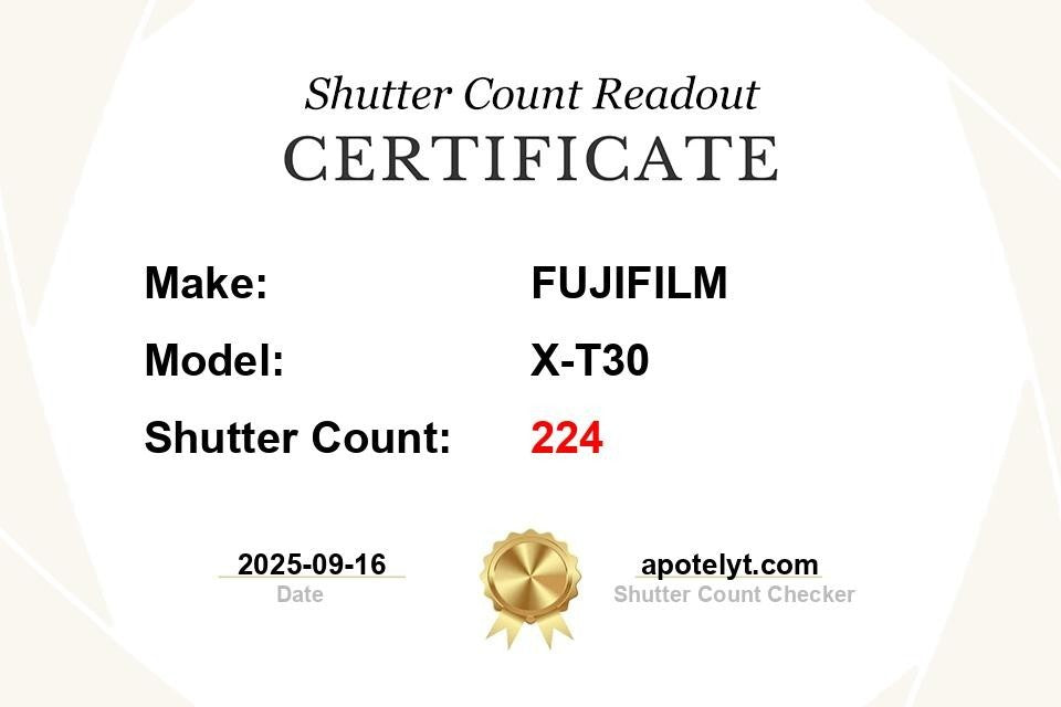 Fujifilm X- t30 SC 234!! + Fujifilm 18-135mm Lens MINT CONDITION