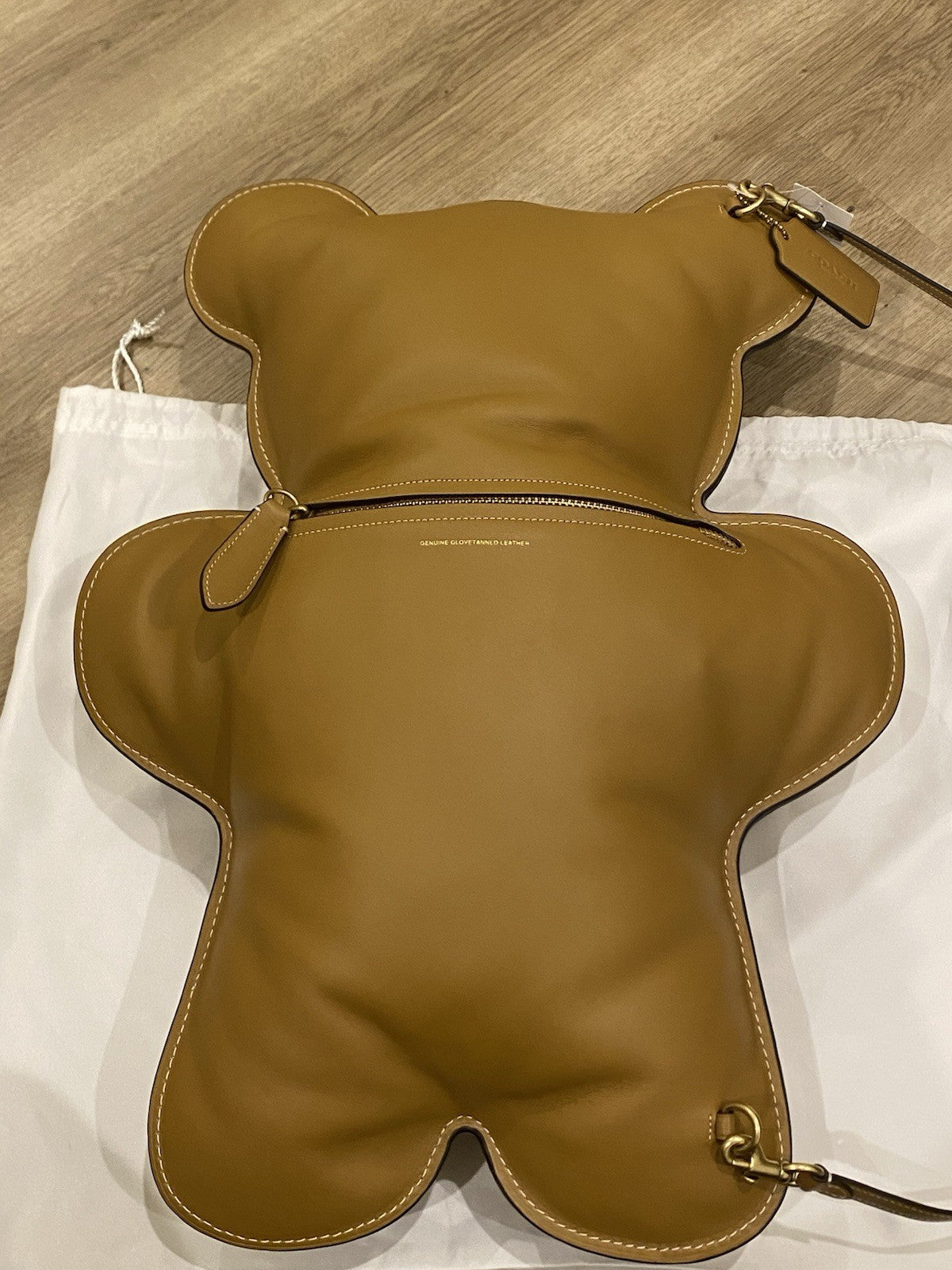 Coach CBR54 Bear Kisslock Frame Bag Glovetanned Leather NWT