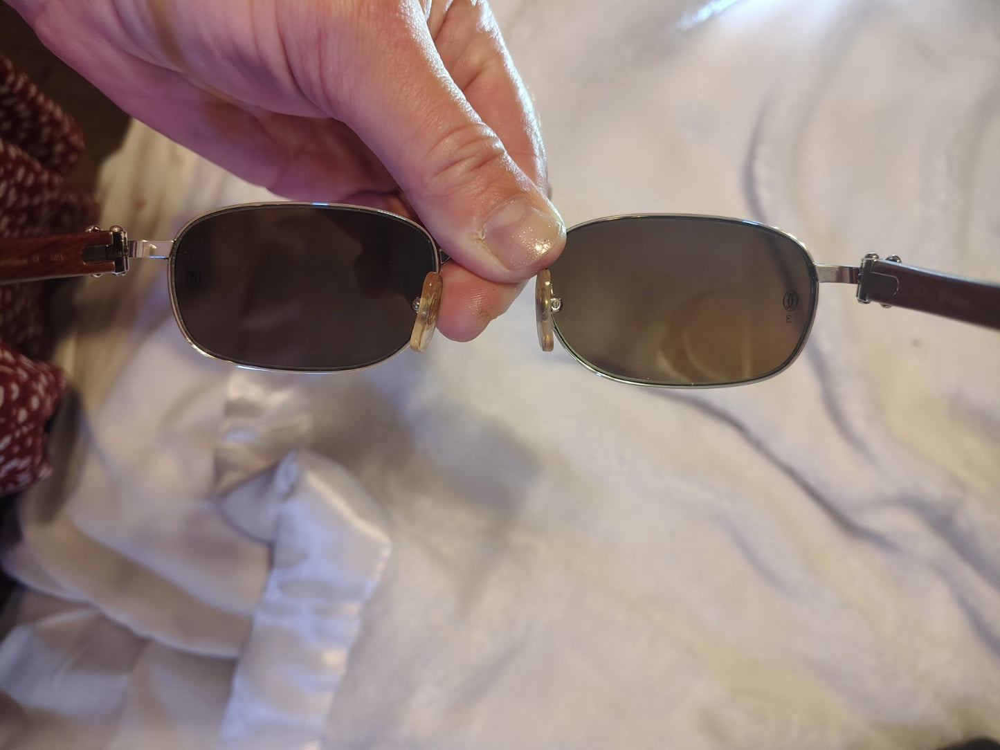 cartier glasses authentic wood giverny vintage