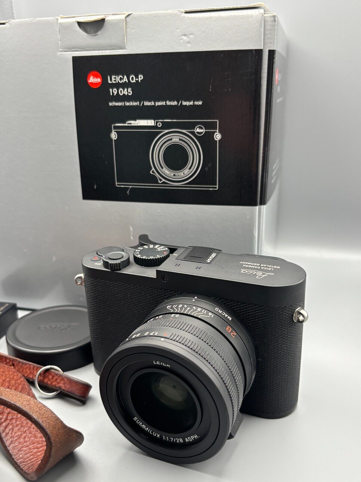 Leica 19045 - Leica Q-P Black Painted "Tested Excellent Condition" Original Box!