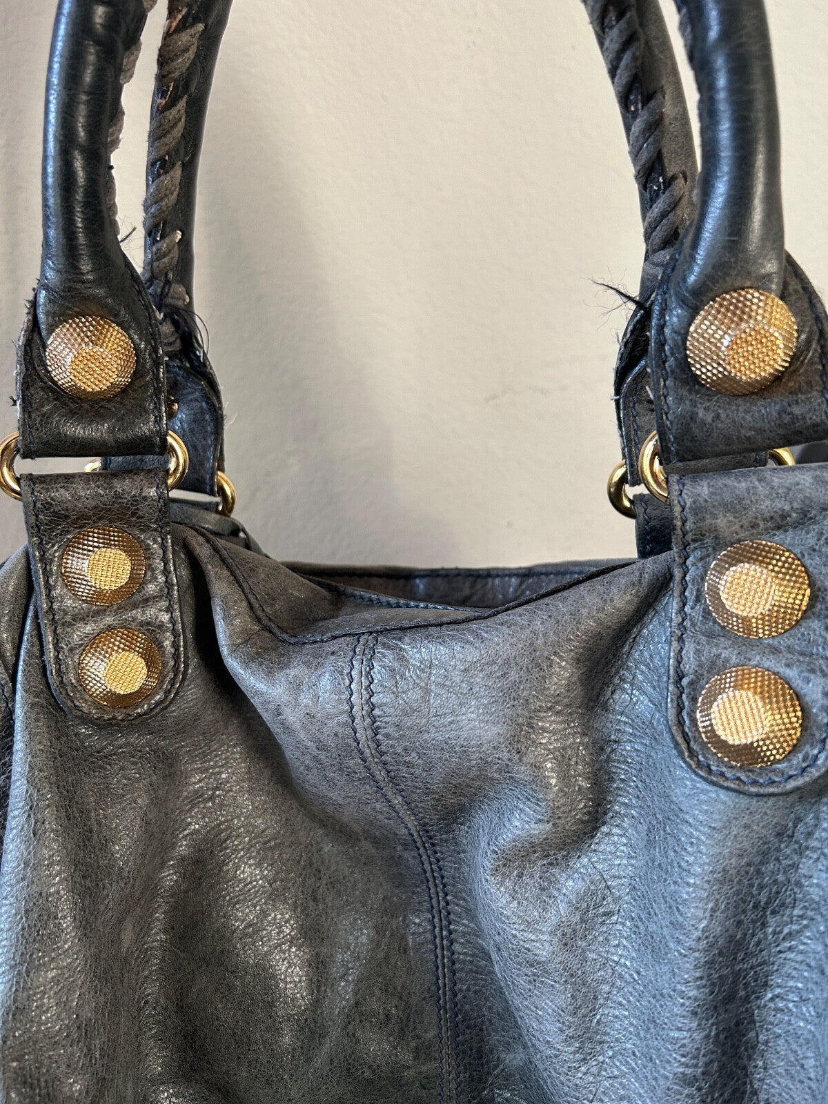 Balenciaga Part Time City Bag Anthracite GGH Giant Gold Grey Leather Y2K