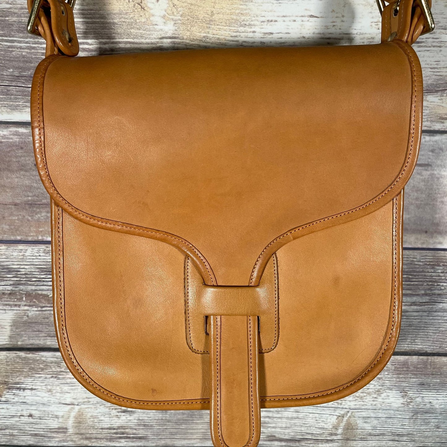 Vintage 1970’s Coach Bag Courier Bonnie Cashin Tan Brown Rare NYC USA
