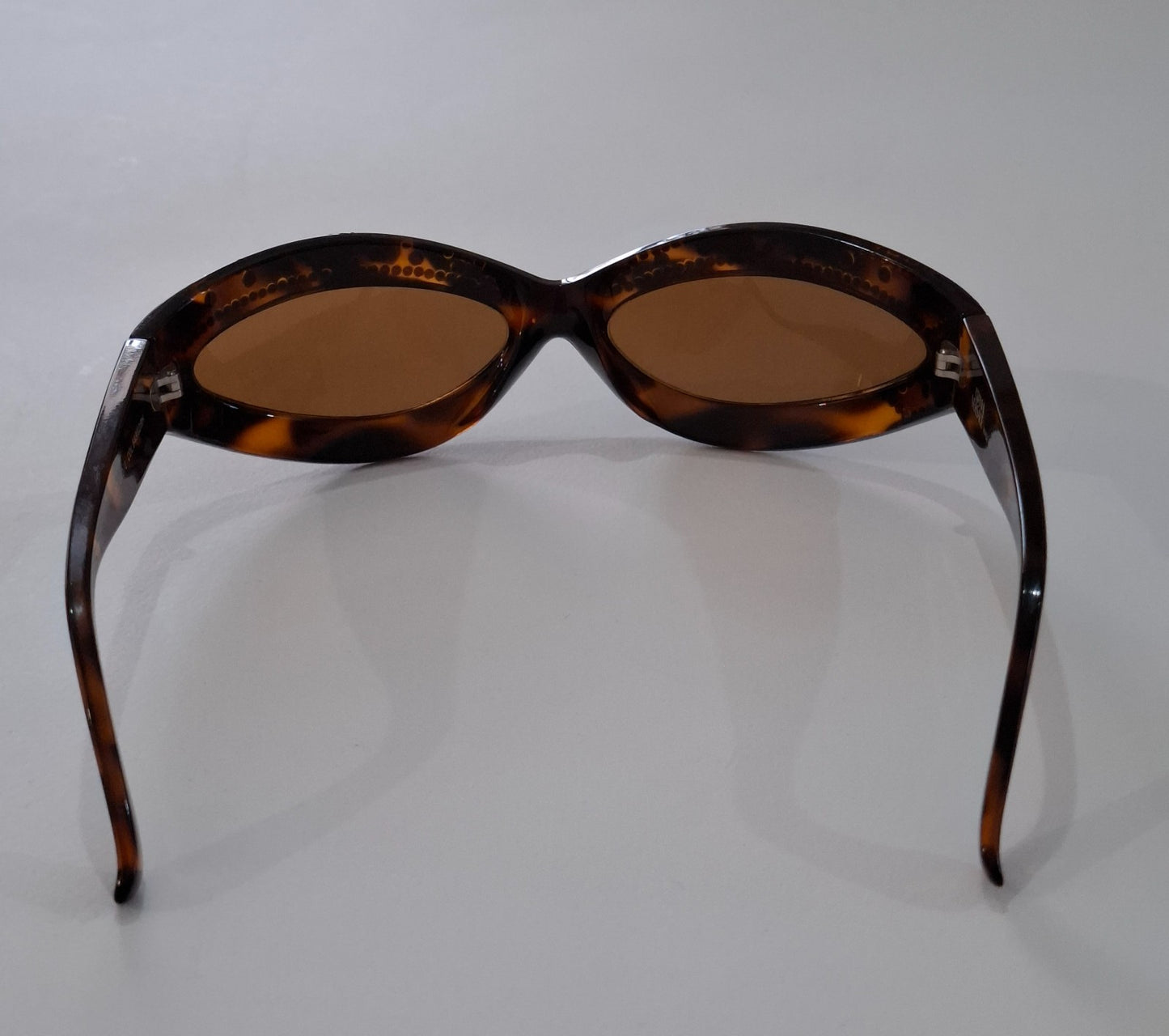 Vintage Y2K Gianni Versace 440/L 649NDRH Unisex Brown Tortoise Shell Sunglasses