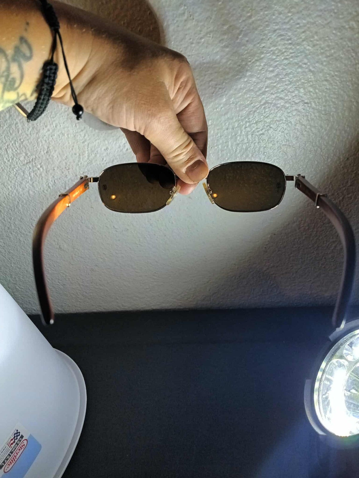 cartier glasses authentic wood giverny vintage