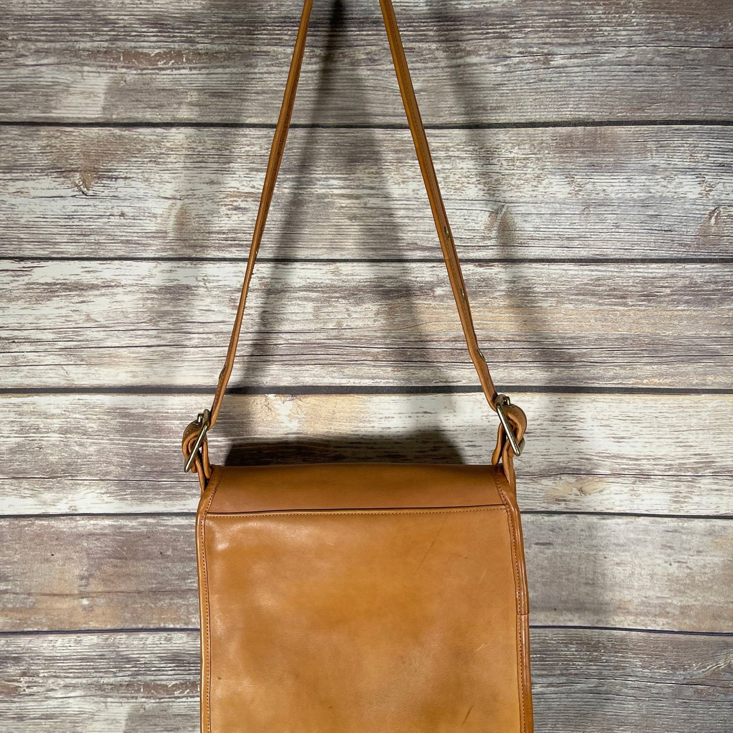 Vintage 1970’s Coach Bag Courier Bonnie Cashin Tan Brown Rare NYC USA
