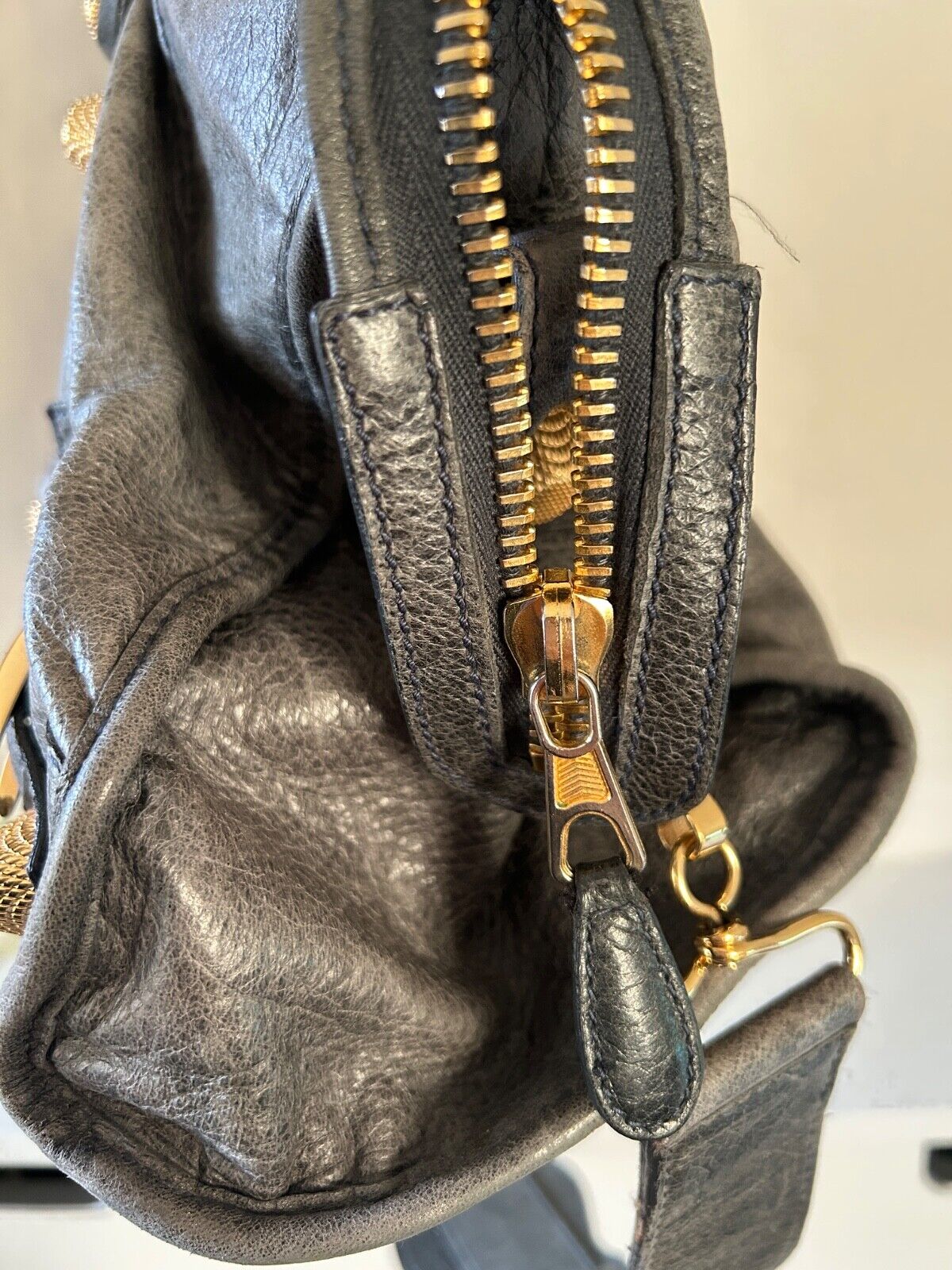 Balenciaga Part Time City Bag Anthracite GGH Giant Gold Grey Leather Y2K
