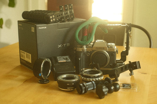Silver Fujifilm X-T3 Bundle! Camera, SmallRig, Batteries, Straps, Lens Adapters