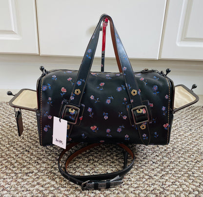 COACH 1941 VINTAGE PRAIRIE PRINT BLACK/MULTI GLOVETANNED MAILBOX 35 30571
