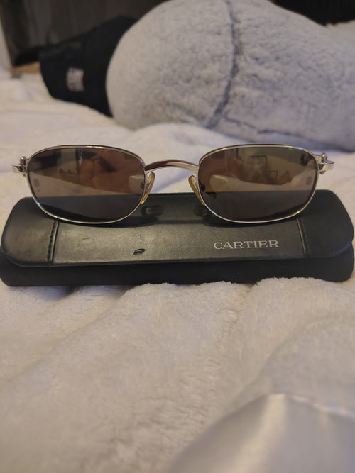 cartier glasses authentic wood giverny vintage