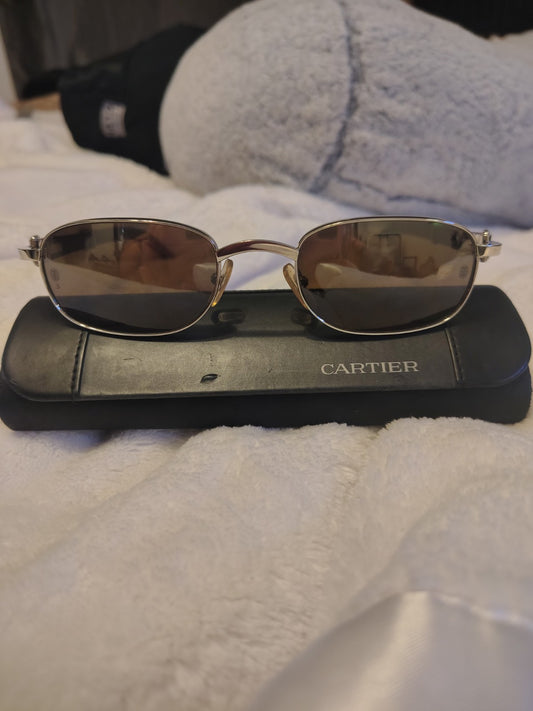 cartier glasses authentic wood giverny vintage