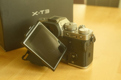 Silver Fujifilm X-T3 Bundle! Camera, SmallRig, Batteries, Straps, Lens Adapters