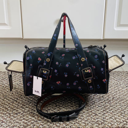 COACH 1941 VINTAGE PRAIRIE PRINT BLACK/MULTI GLOVETANNED MAILBOX 35 30571