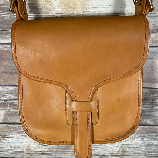 Vintage 1970’s Coach Bag Courier Bonnie Cashin Tan Brown Rare NYC USA