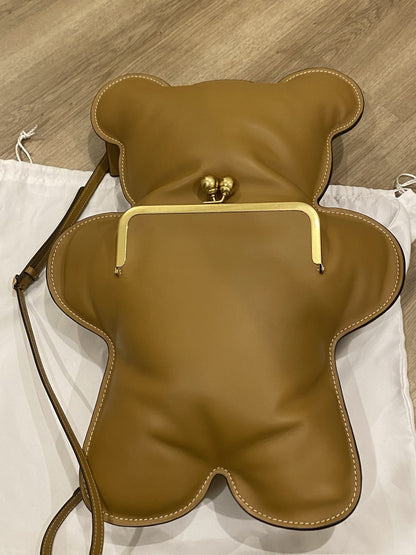 Coach CBR54 Bear Kisslock Frame Bag Glovetanned Leather NWT