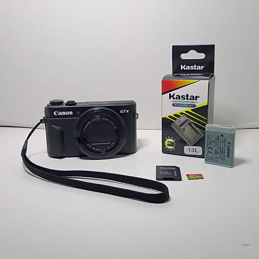 Canon PowerShot G7X Mark II Digital Camera with 3" Flip Screen
